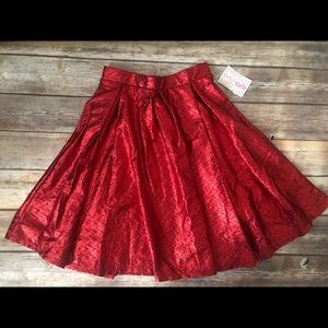 Lularoe Red Elegant Madison Skirt